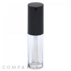 A clear cylindrical container with a black cap, designed for Mini Lip Gloss. The container appears to be empty, showcasing a white sponge-tip applicator inside. The word "COMPAX" is visible at the bottom of the image.