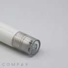 A close-up view of a 19mm Roller, a white cylindrical object with a transparent cap on one end, placed against a plain white background. The object has the brand name "COMPAX" displayed in light grey text.