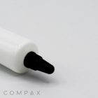 A white marker lies on a white surface, with the black marker tip and part of the barrel visible. The word "19mm Needle Nose Snip Tip" is printed in gray font at the bottom left corner.
