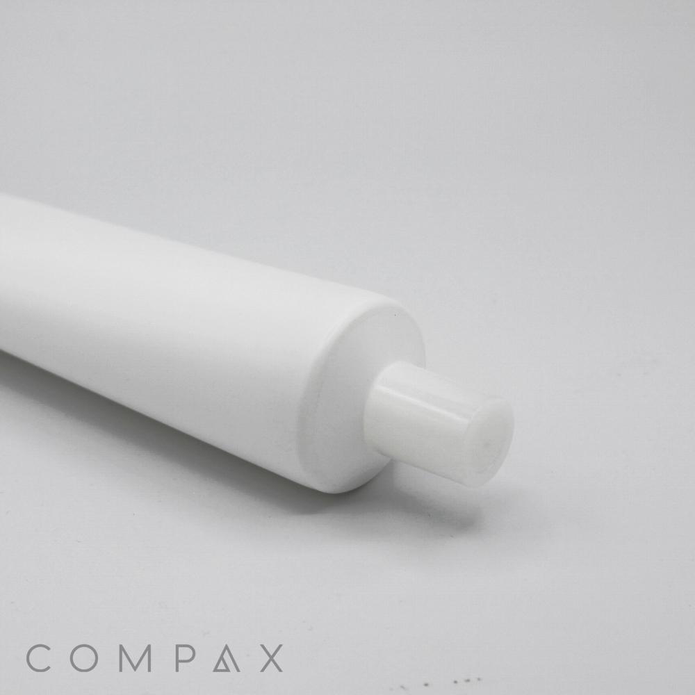 A close-up of a white cylindrical tube with a cap on a light gray background. The product name "40mm Needle Nose" is printed near the bottom left corner in light gray text.