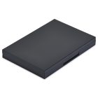 A sleek, closed 12 Well Rectangular Compact with a minimalist design is shown from an angled view. The compact appears thin and lightweight, with smooth surfaces and sharp edges. There is no visible branding or features on the top cover.
