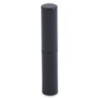 A sleek, cylindrical, dark-colored container of Round Lipstick stands upright against a plain white background. The minimalist design features a smooth surface and a tightly-fitted cap.